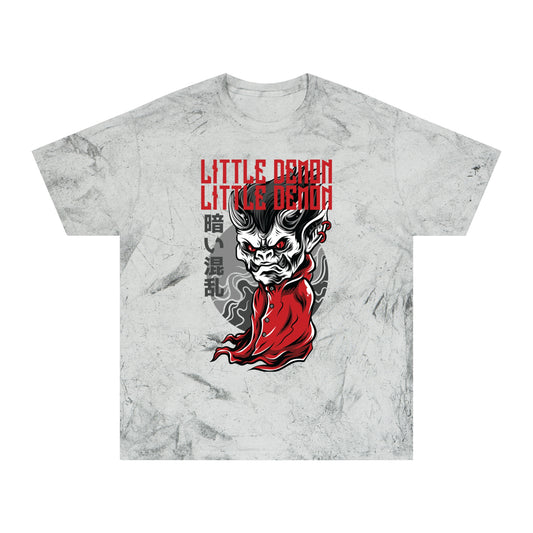 Devil Mask Graphic T-Shirt — "Little Demon" Vintage Japanese Horror Tee Printify