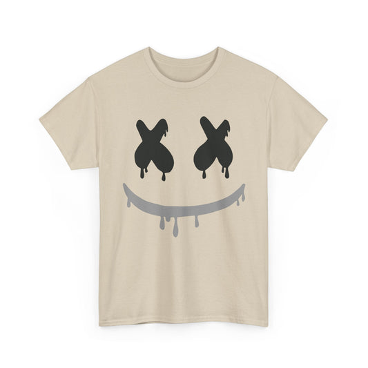 Drip Smile Tee — Grunge X-Eyes Graphic T-Shirt Printify