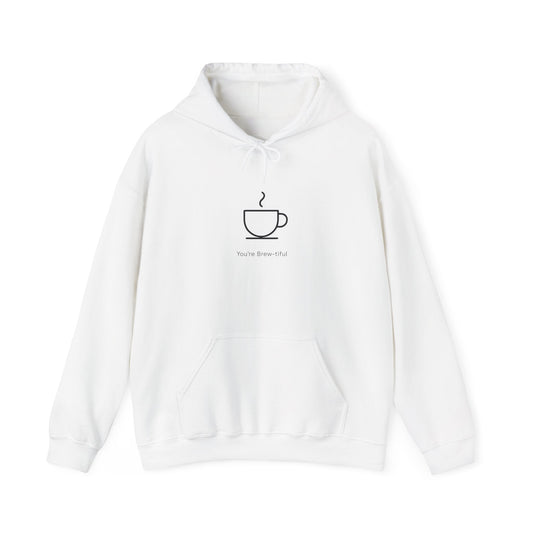 Coffee Minimalist Hoodie — 'You Deserve This' Cup Graphic Printify