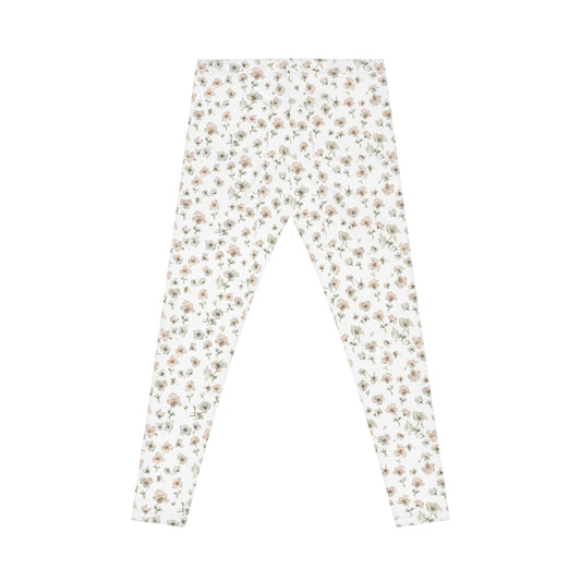 Floral Ditsy Print Leggings — Women's Casual All-Over Pattern
