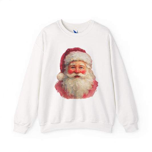 Santa Claus Vintage Portrait Crewneck Sweatshirt Printify