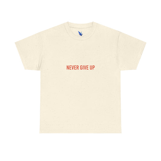 Never Give Up Daruma T-Shirt — Inspirational Japanese Lucky Doll Tee Printify