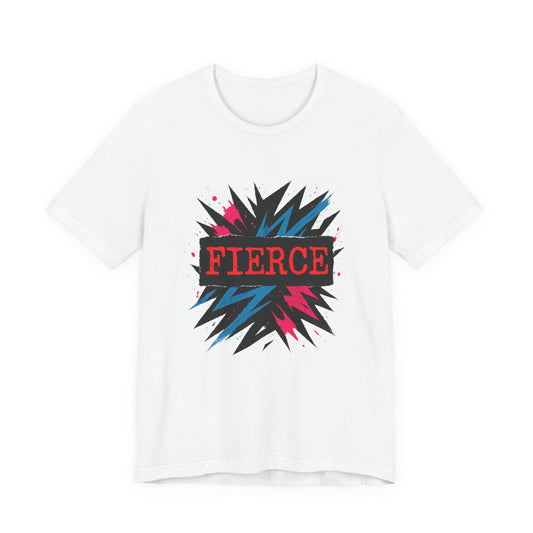 Fierce Graphic Tee — Bold Lightning Burst Design T-Shirt Printify