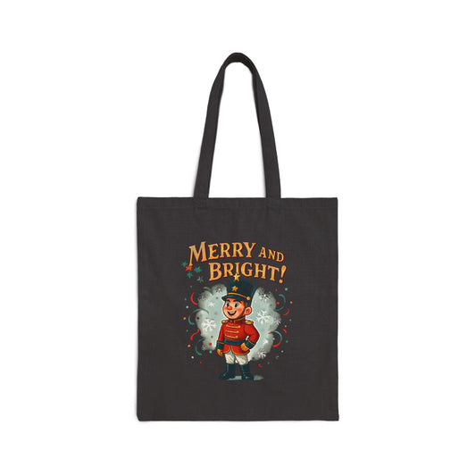 Merry and Bright Nutcracker Tote Bag Printify