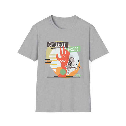 Chill Out Peace Graphic T-Shirt — Retro Surf Vibe Tee Printify