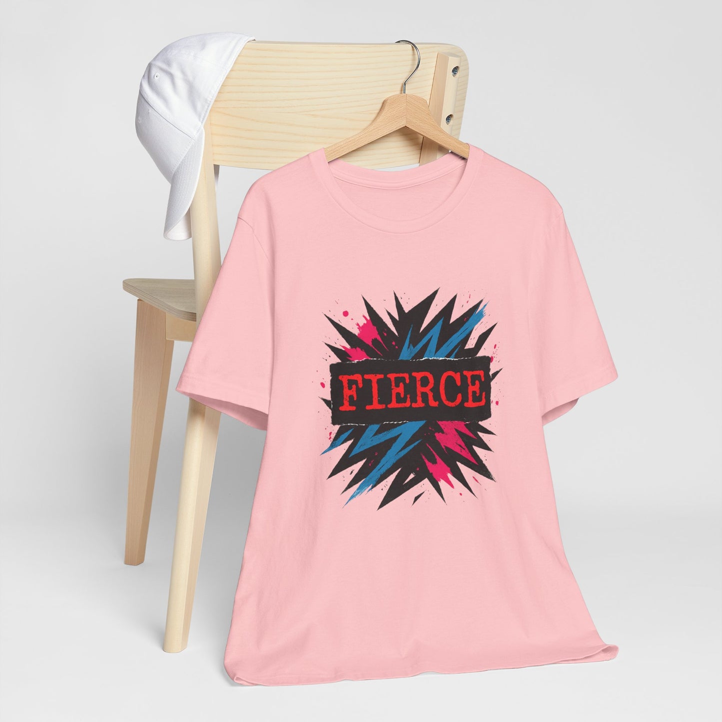Fierce Graphic Tee — Bold Lightning Burst Design T-Shirt Printify