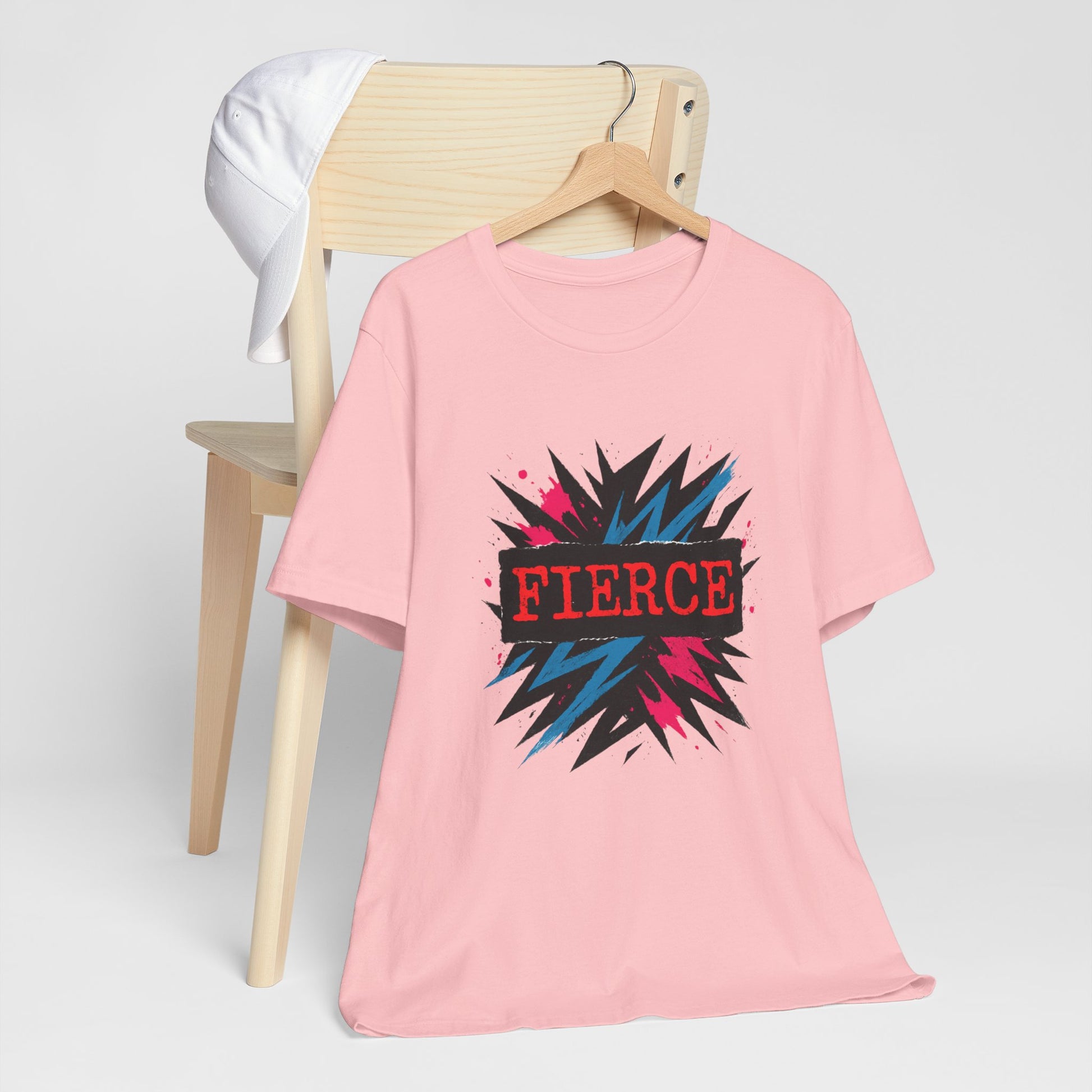Fierce Graphic Tee — Bold Lightning Burst Design T-Shirt Printify