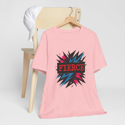 Fierce Graphic Tee — Bold Lightning Burst Design T-Shirt Printify