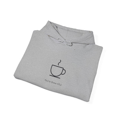 Coffee Minimalist Hoodie — 'You Deserve This' Cup Graphic Printify