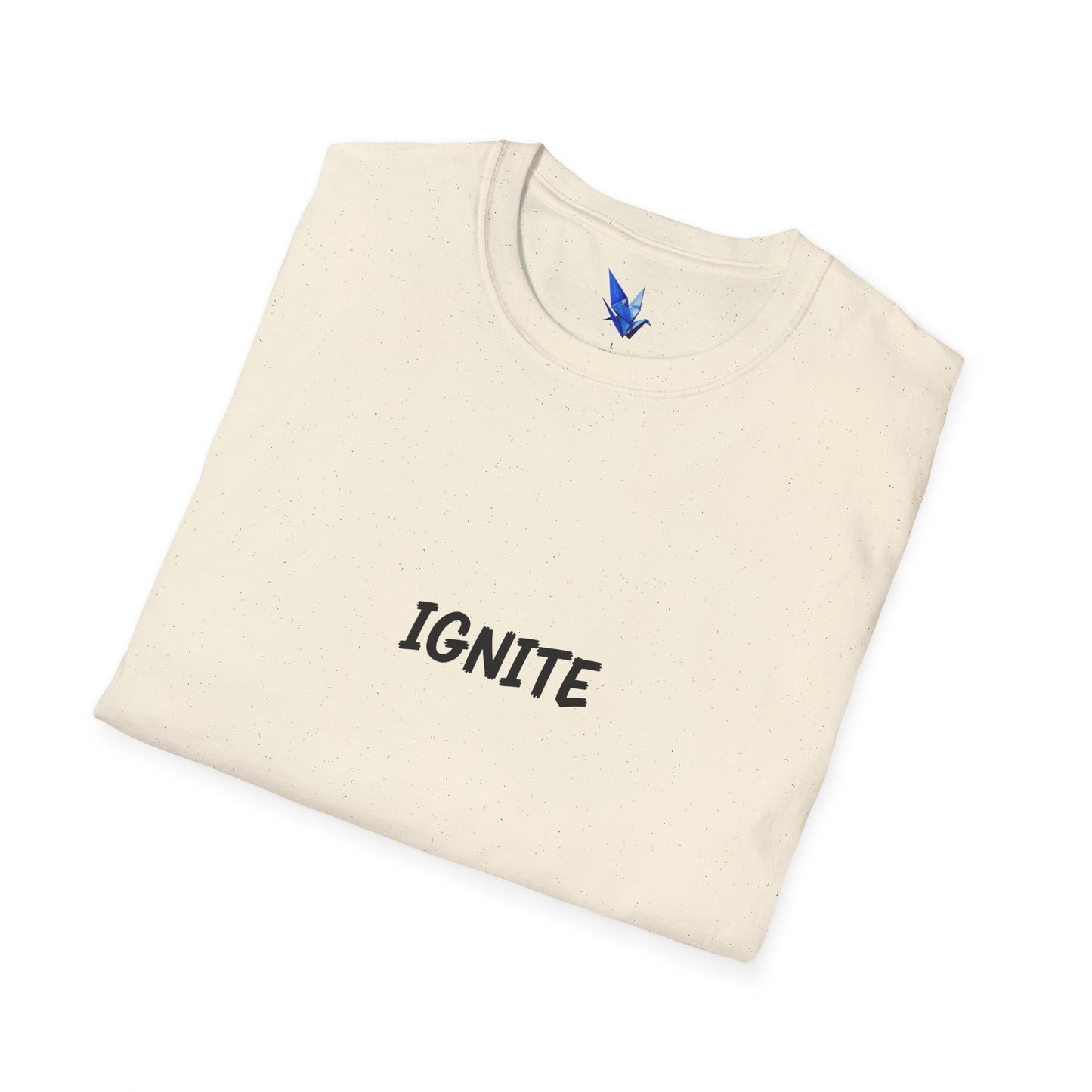Ignite Skull T-Shirt — 'Ignite' Text & Flaming Skull 'LIT' Graphic Printify