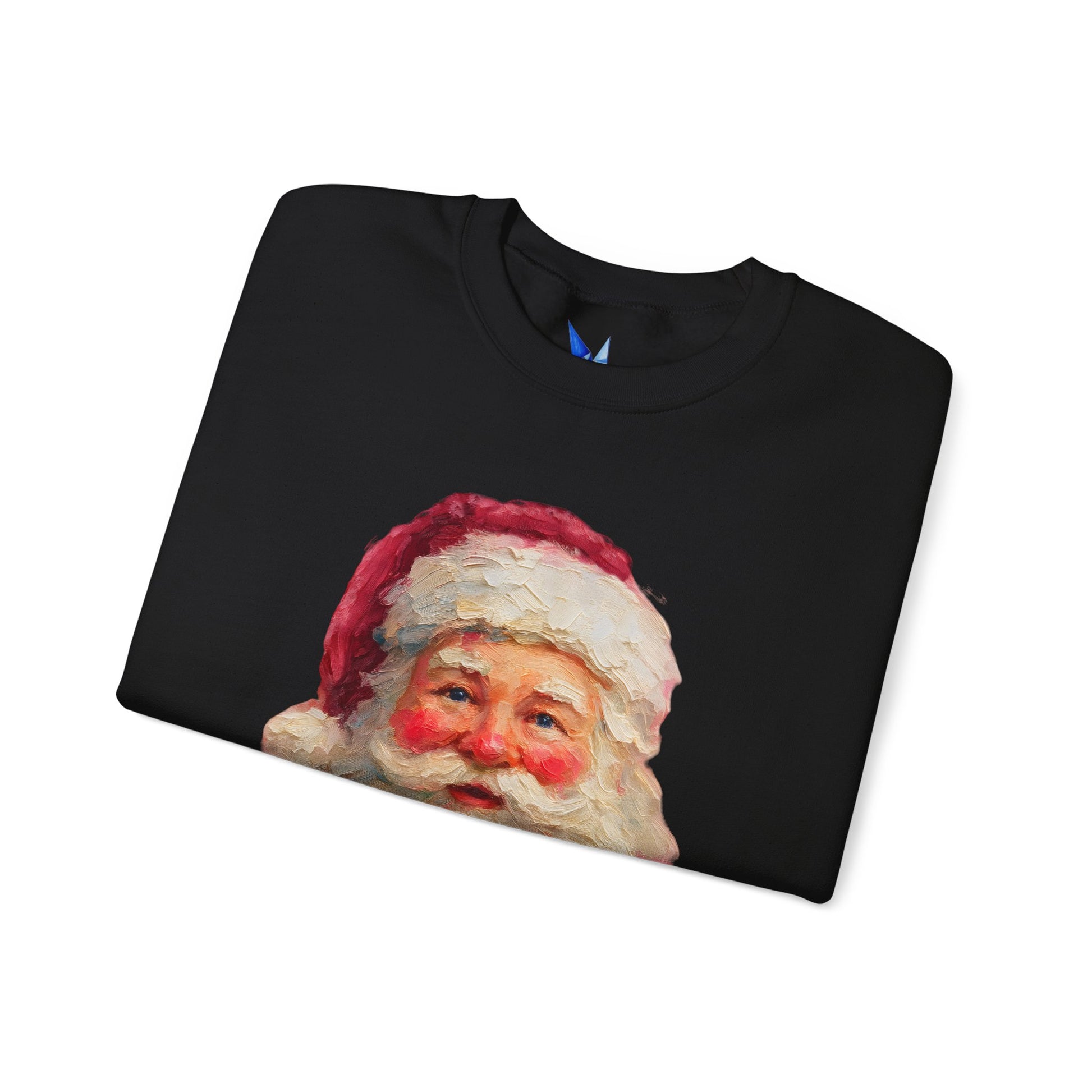Santa Claus Vintage Portrait Crewneck Sweatshirt Printify