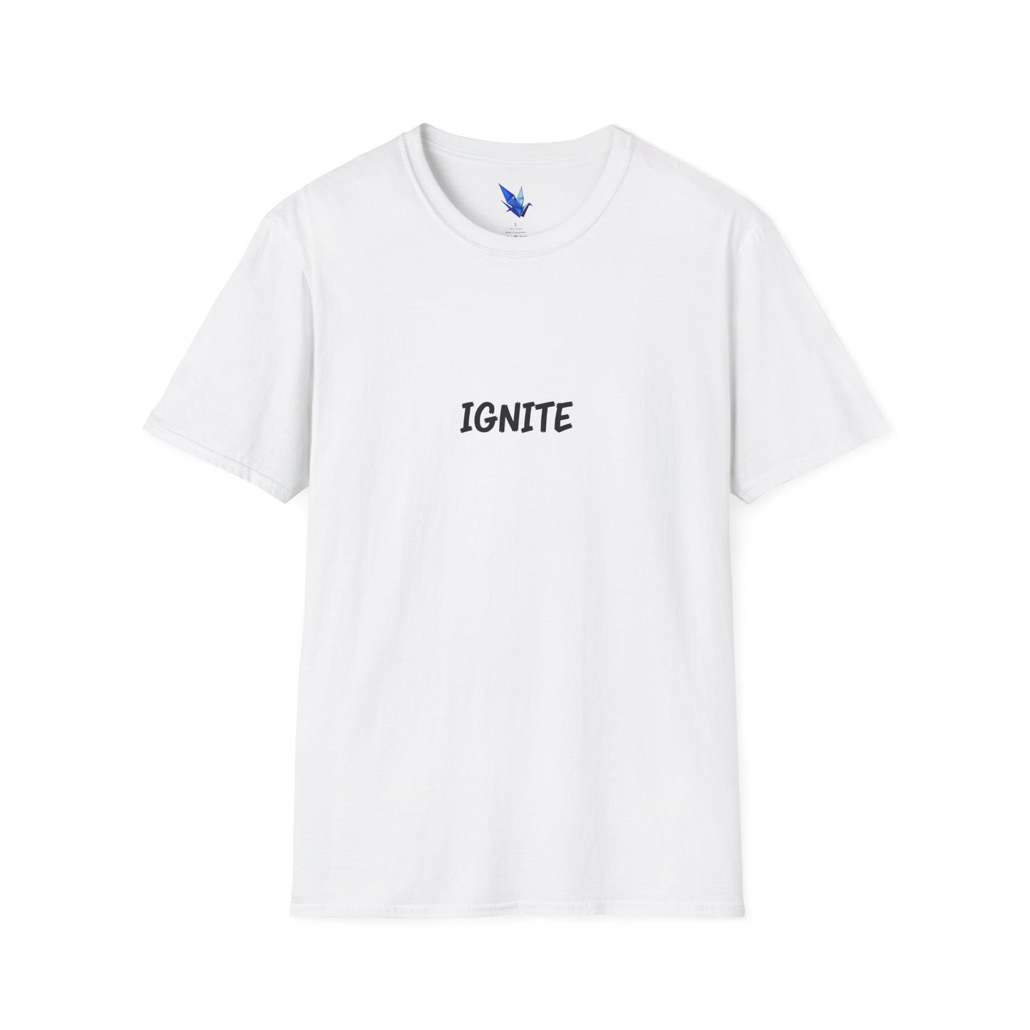 Ignite Skull T-Shirt — 'Ignite' Text & Flaming Skull 'LIT' Graphic Printify