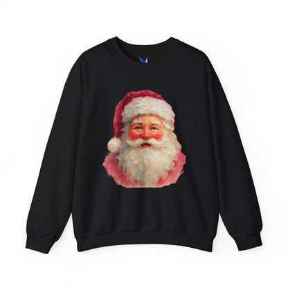 Santa Claus Vintage Portrait Crewneck Sweatshirt Printify