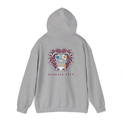 Lion Tech Skull Hoodie — Nemeios Leon Graphic Pullover Printify