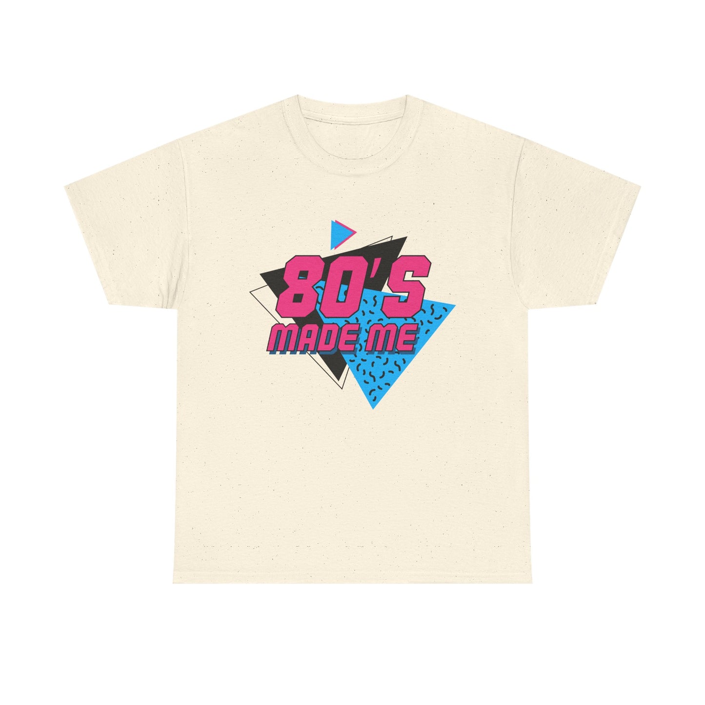 80's Made Me T-Shirt — Retro 1980s Neon Vintage Graphic Tee Printify