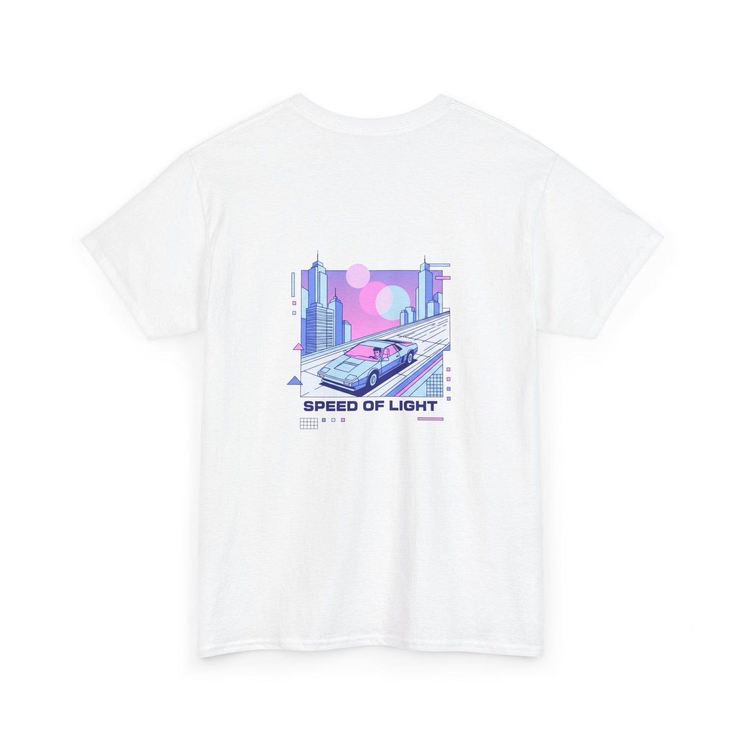 Speed of Light Tee — Retro Futuristic Car Graphic T-Shirt Printify