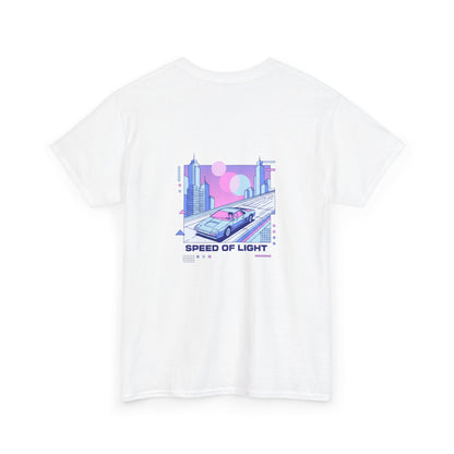 Speed of Light Tee — Retro Futuristic Car Graphic T-Shirt Printify