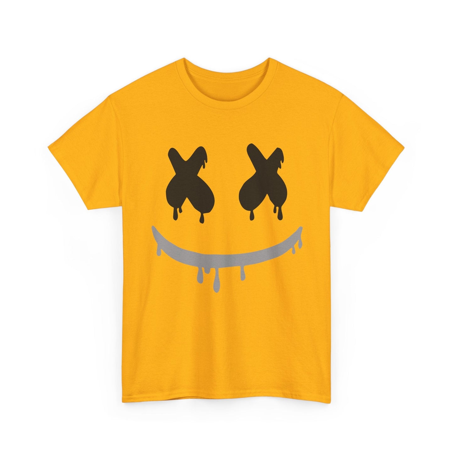 Drip Smile Tee — Grunge X-Eyes Graphic T-Shirt Printify
