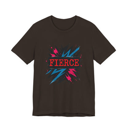 Fierce Graphic Tee — Bold Lightning Burst Design T-Shirt Printify