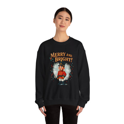 Merry and Bright Nutcracker Sweatshirt — Vintage Holiday Crewneck