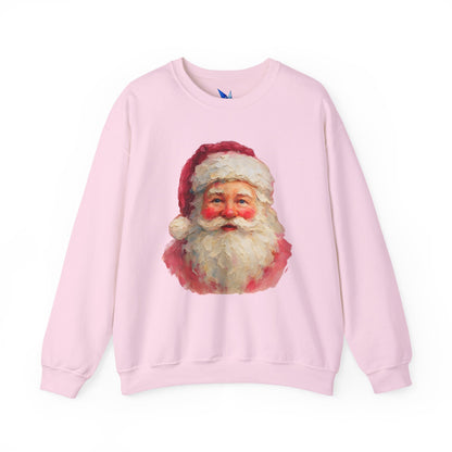 Santa Claus Vintage Portrait Crewneck Sweatshirt Printify
