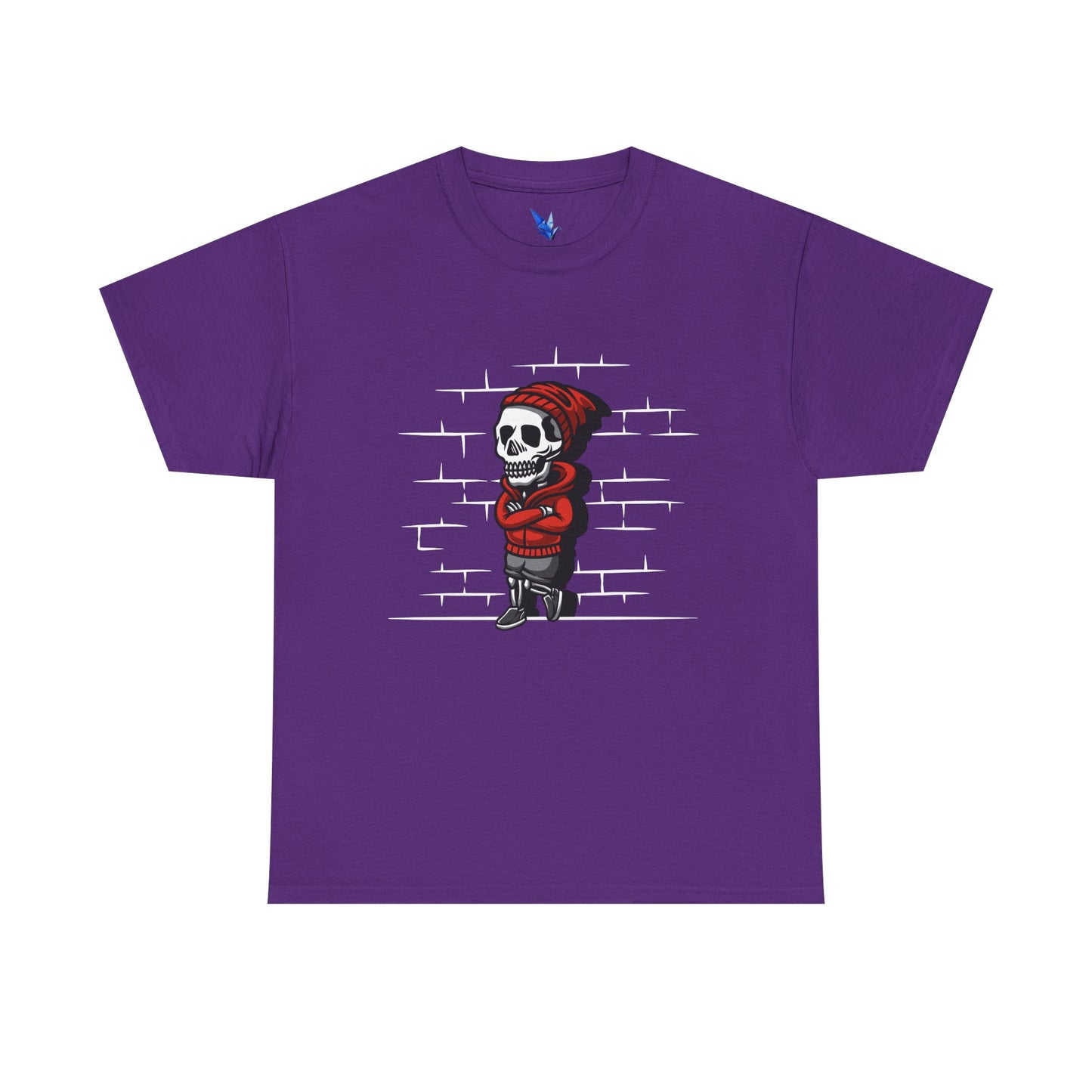 Skeleton Against the Wall T-Shirt Printify