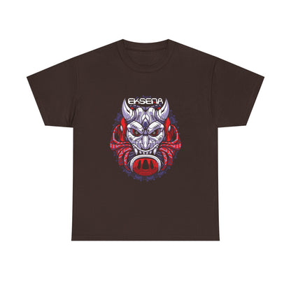 Demon Boar Graphic Tee — "EKSETA" Skull Mask Gaming Shirt Printify