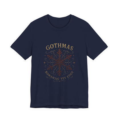 Gothmas Snowflake Tee — 'GOTHMAS Romantic Yet Edgy' Gothic Holiday T-Shirt Printify