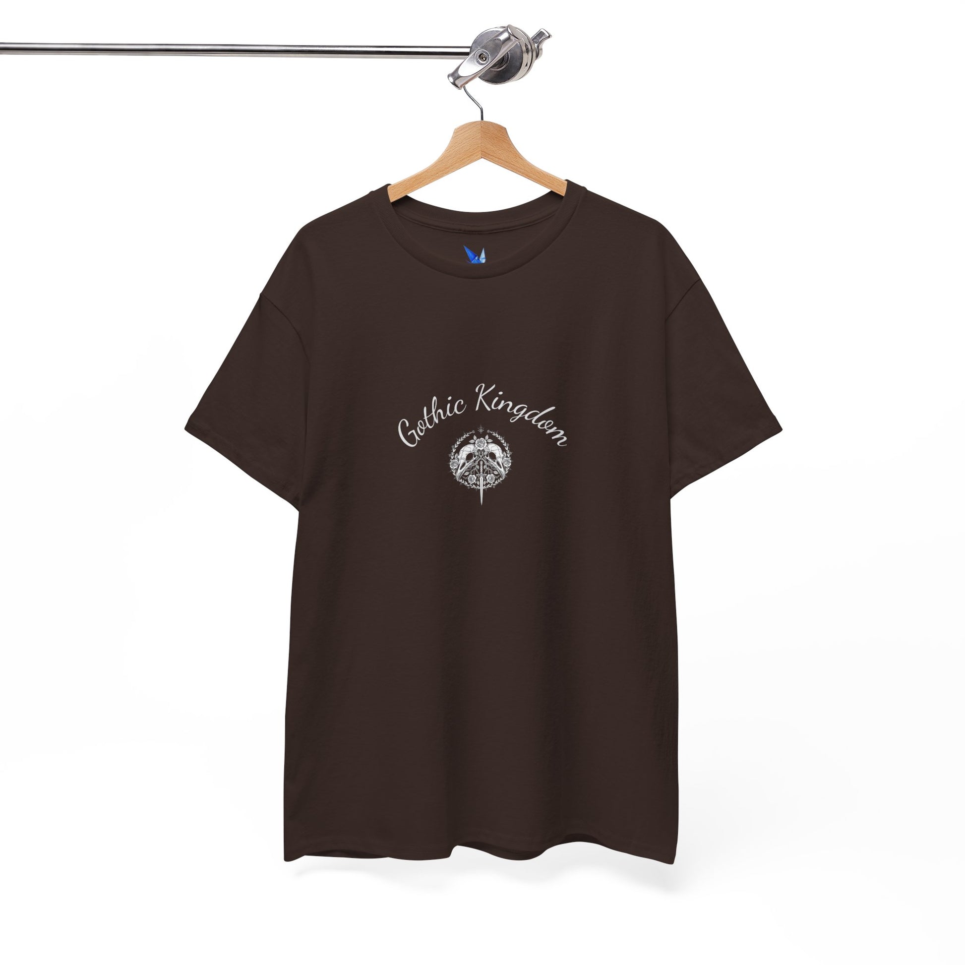Gothic Kingdom T-Shirt — Raven Skull & Dagger Vintage Gothic Tee Printify