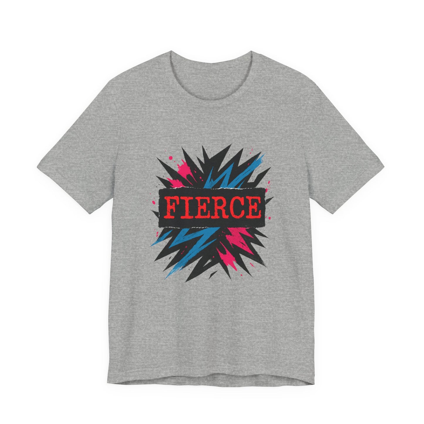 Fierce Graphic Tee — Bold Lightning Burst Design T-Shirt Printify