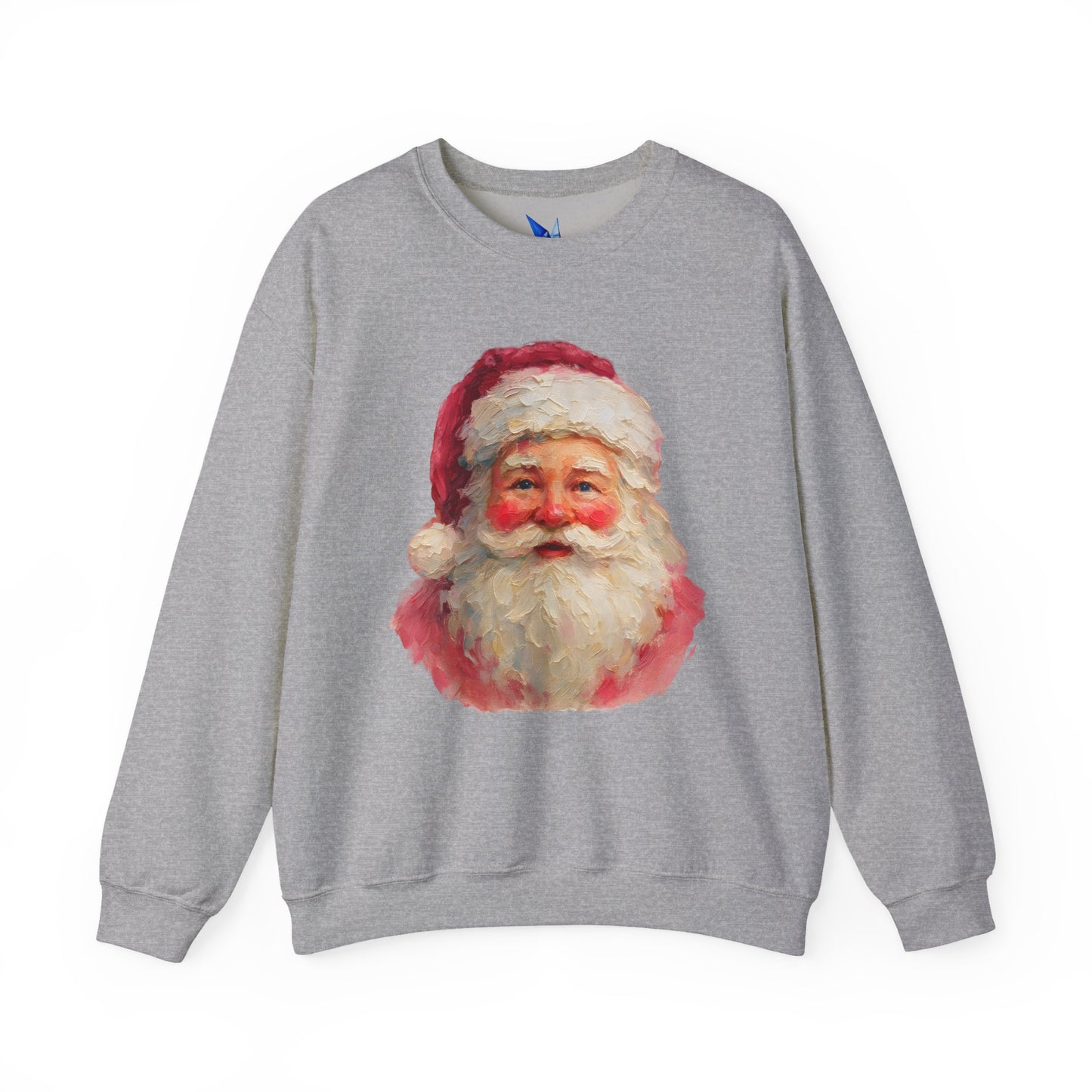 Santa Claus Vintage Portrait Crewneck Sweatshirt Printify