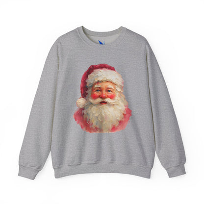 Santa Claus Vintage Portrait Crewneck Sweatshirt Printify