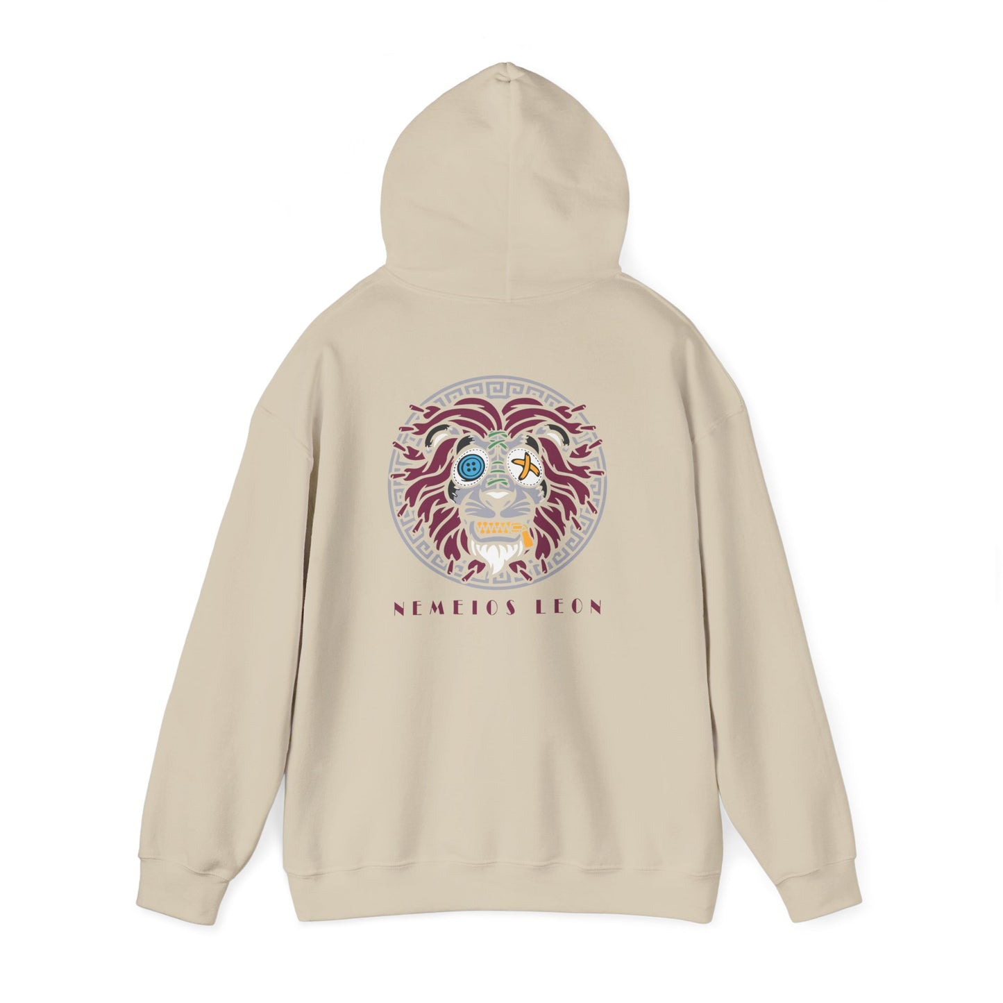 Lion Tech Skull Hoodie — Nemeios Leon Graphic Pullover Printify