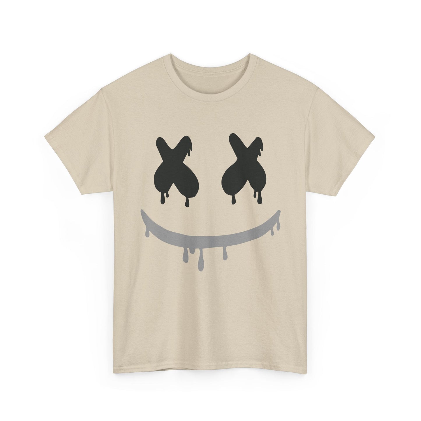 Drip Smile Tee — Grunge X-Eyes Graphic T-Shirt Printify