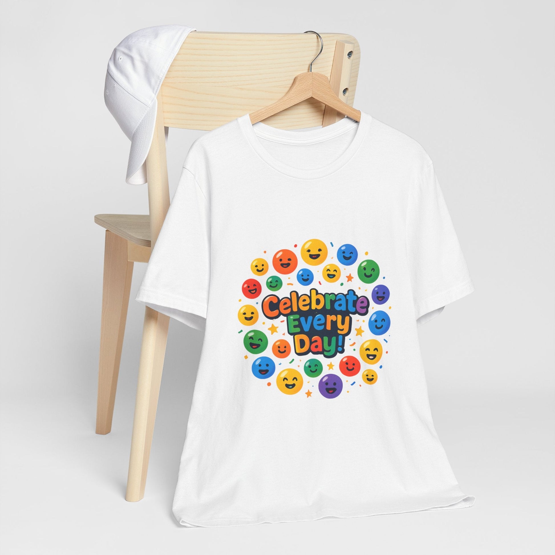 Celebrate Every Day! Emoji Smile T-shirt Printify