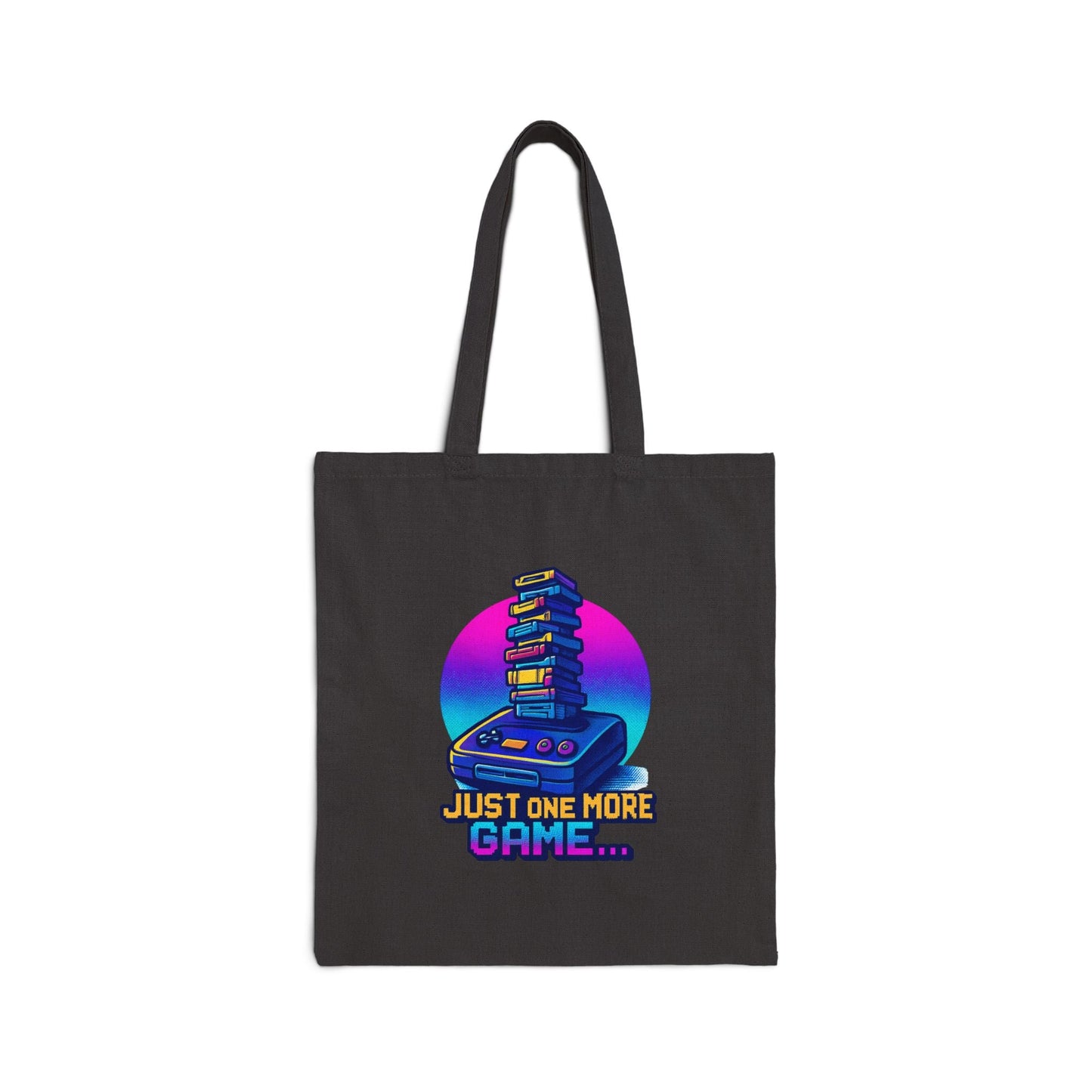 Retro Gamer Tote Bag — "Just One More Game" Canvas Tote Printify