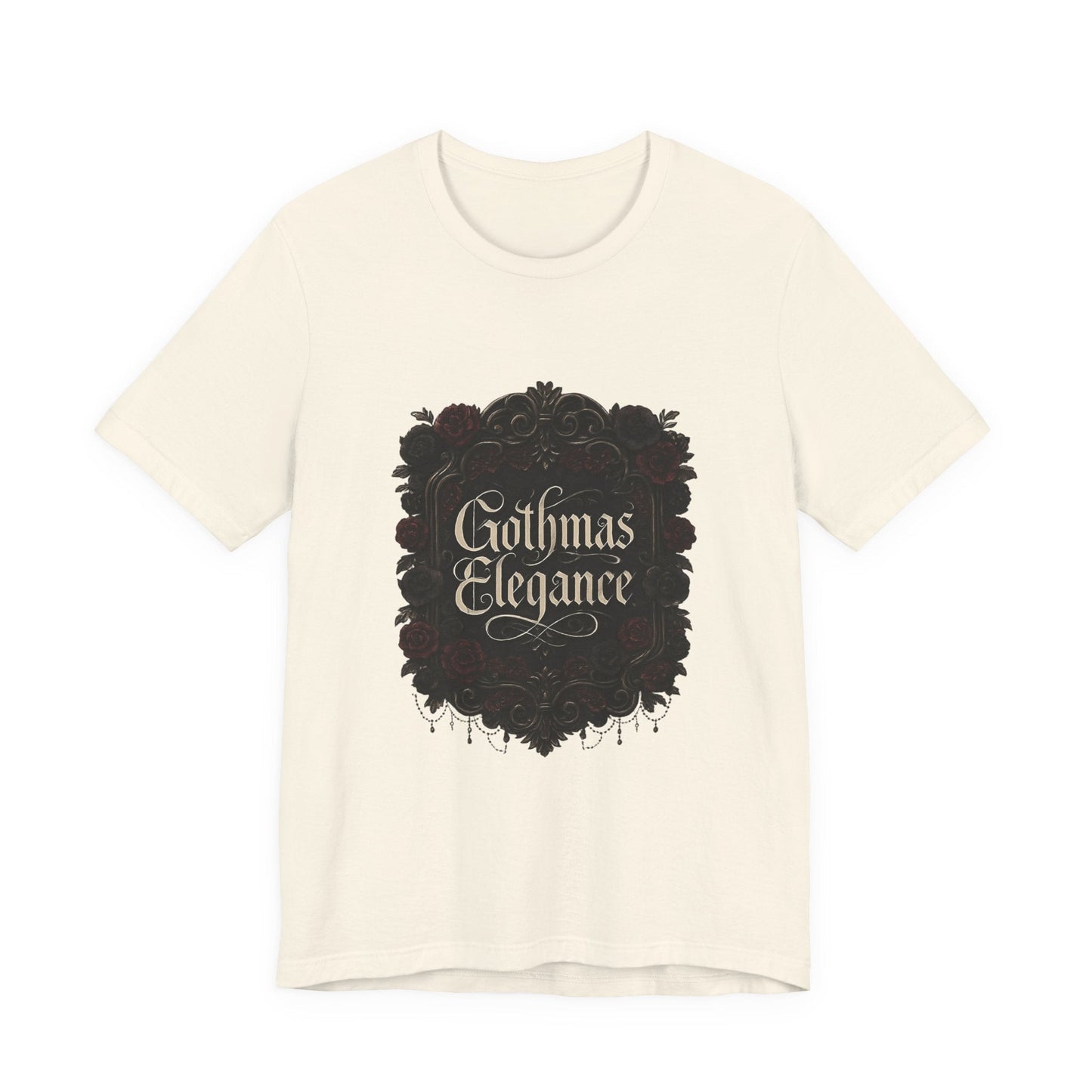 Gothmas Elegance T-Shirt — Gothic Christmas Holiday Tee Printify