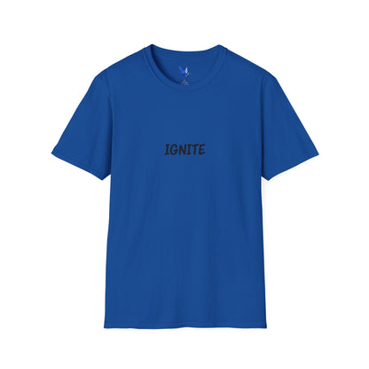 Ignite Skull T-Shirt — 'Ignite' Text & Flaming Skull 'LIT' Graphic Printify