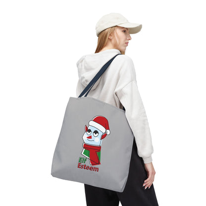 Elf Esteem Christmas Tote Bag – Cute Santa Elf Holiday Tote Printify
