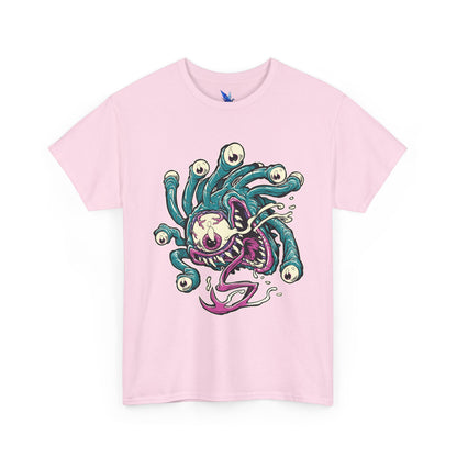 Eye Monster Graphic Tee — Retro Horror Tentacle Skull Shirt Printify