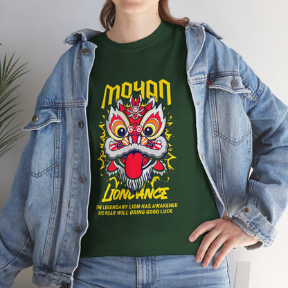 Lion Dance T-Shirt — 'Moyan' Colorful Chinese Lion Mask Graphic Tee Printify