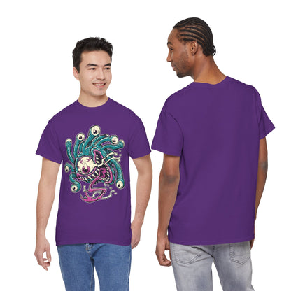 Eye Monster Graphic Tee — Retro Horror Tentacle Skull Shirt Printify