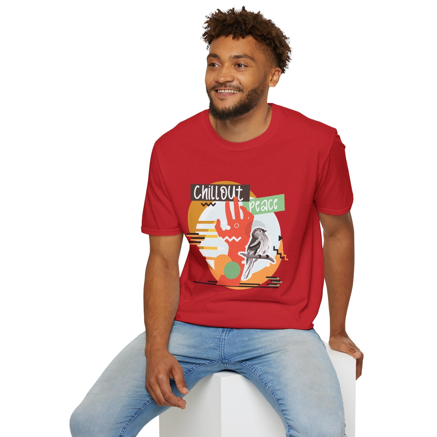Chill Out Peace Graphic T-Shirt — Retro Surf Vibe Tee Printify