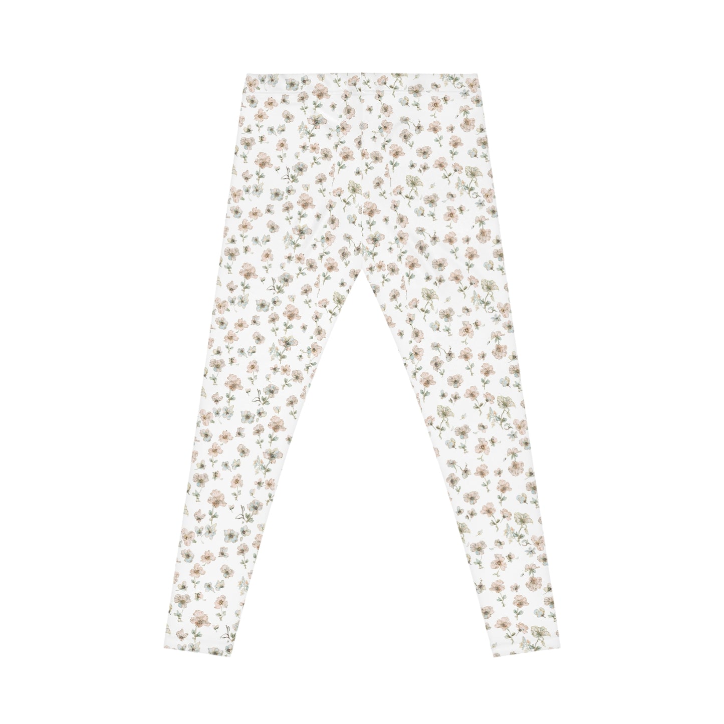 Floral Ditsy Print Leggings — Women's Casual All-Over Pattern