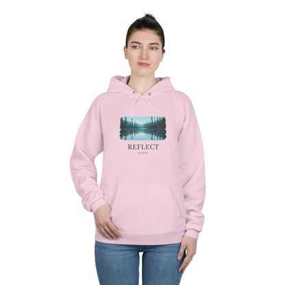 Reflect Lake Hoodie — Tranquil Forest Landscape Pullover Printify