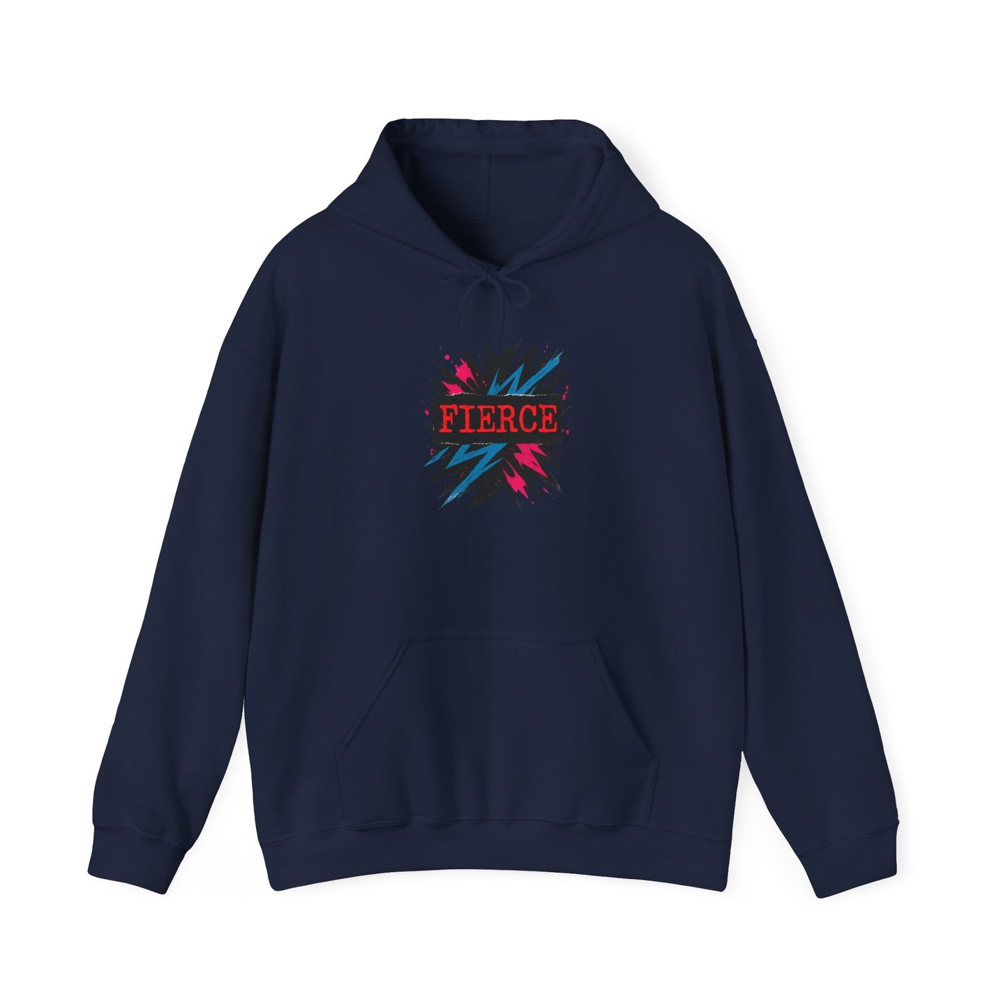 Fierce Graphic Hoodie — Bold Pop Art Lightning Design Printify