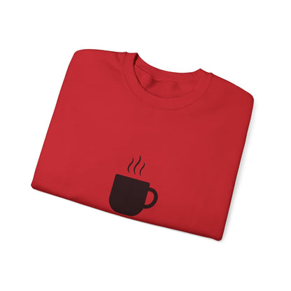 Coffee Crewneck Sweatshirt — "Just one more..." Mug Graphic Printify