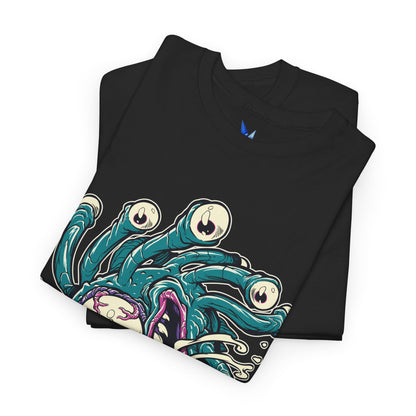 Eye Monster Graphic Tee — Retro Horror Tentacle Skull Shirt Printify