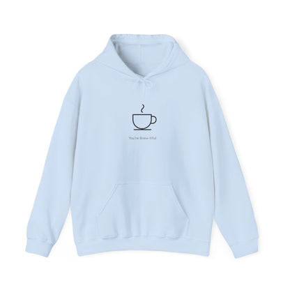 Coffee Minimalist Hoodie — 'You Deserve This' Cup Graphic Printify
