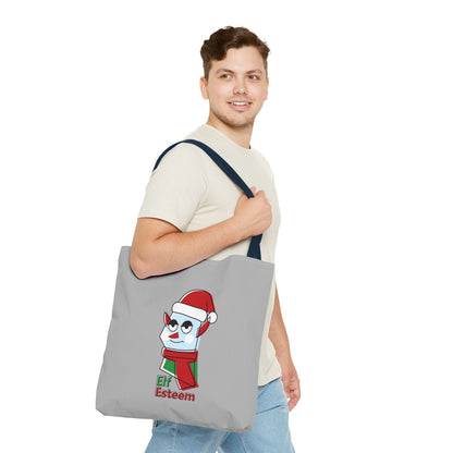 Elf Esteem Christmas Tote Bag – Cute Santa Elf Holiday Tote Printify